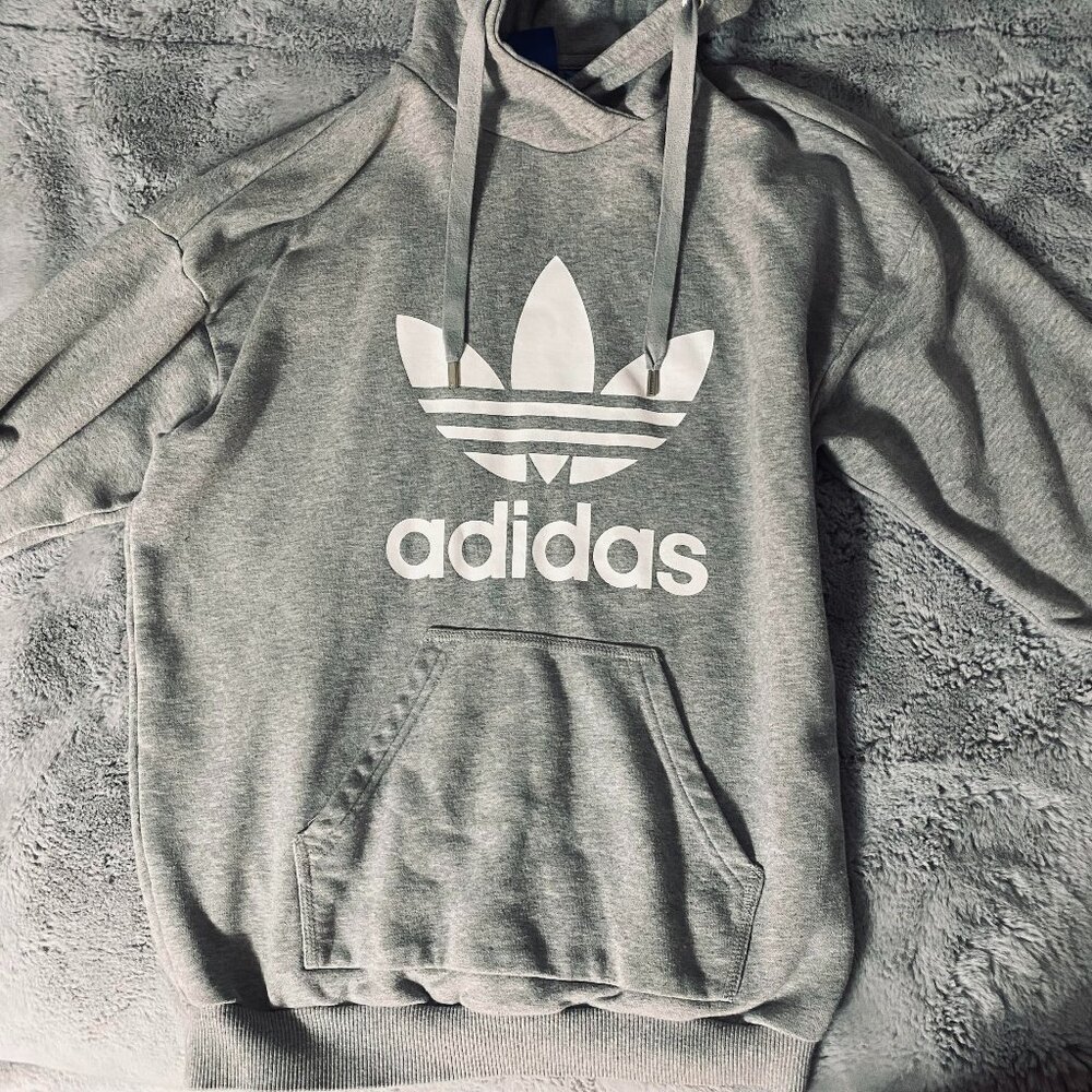 Adidas Originals Womens Small Gray Hoodie